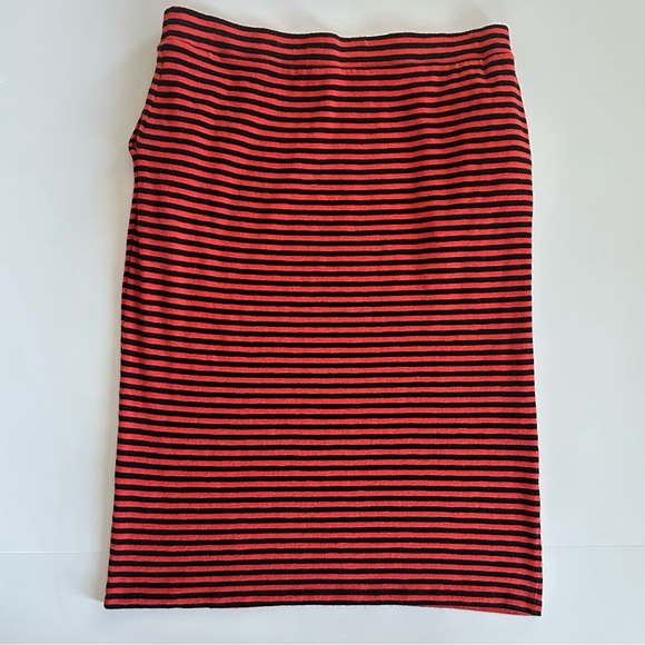 Clare V. Le Tube Skirt in Black & Poppy Stripe | XXL | EUC - Picture 5 of 10